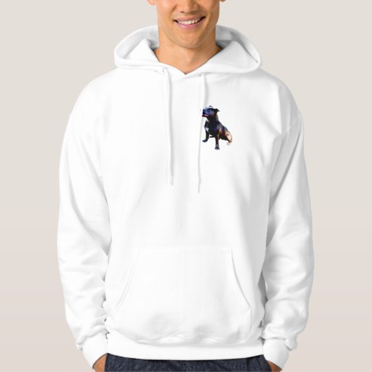 Staffordshire Bull Terrier Painted, Mannen Hoodie (Voorkant)