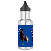 Staffordshire Bull Terrier Painted Waterfles (Links)