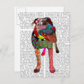 Staffordshire Bull Terrier - Patchwork Briefkaart (Voorkant / Achterkant)