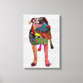 Staffordshire Bull Terrier - Patchwork Canvas Afdruk (Voorkant)