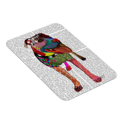 Staffordshire Bull Terrier - Patchwork Magneet (Rechterzijde)