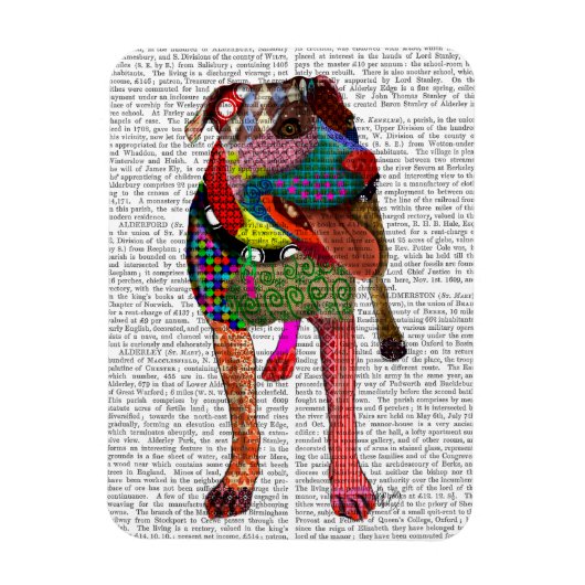 Staffordshire Bull Terrier - Patchwork Magneet (Verticaal)