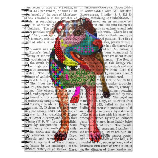 Staffordshire Bull Terrier - Patchwork Notitieboek (Voorkant)
