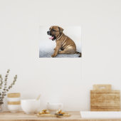 Staffordshire Bull Terrier Puppy, Art Print (Keuken)