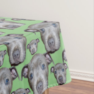 Staffordshire Bull Terrier Puppy Faces Tafelkleed