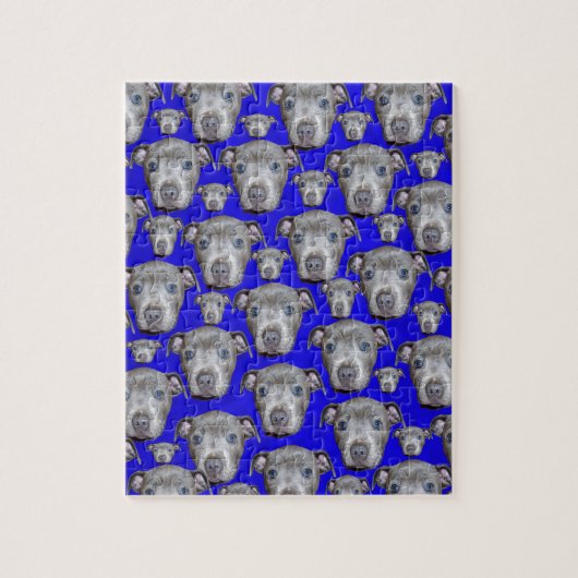 Staffordshire Bull Terrier Puppy Pattern Legpuzzel (Verticaal)