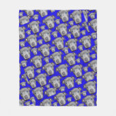 Staffordshire Bull Terrier Puppy Pattern, medium Fleece Deken (Voorkant)