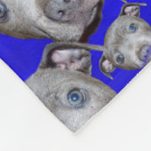 Staffordshire Bull Terrier Puppy Pattern, medium Fleece Deken (Hoek)
