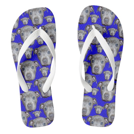 Staffordshire Bull Terrier Puppy Pattern Teenslippers (Voetbed)