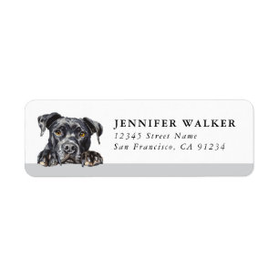Staffordshire Bull Terrier Retour Adres Labels