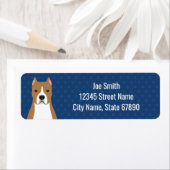 Staffordshire Bull Terrier Return Address Labels (Insitu)