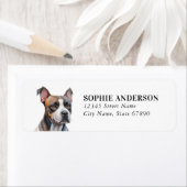 Staffordshire Bull Terrier Return Address Labels (Insitu)