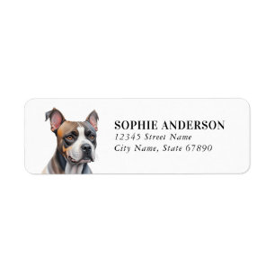 Staffordshire Bull Terrier Return Address Labels