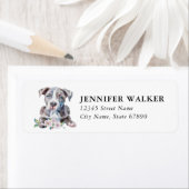 Staffordshire Bull Terrier Return Address Labels (Insitu)