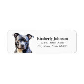 Staffordshire Bull Terrier Return Address Labels (Voorkant)