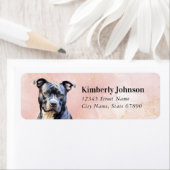 Staffordshire Bull Terrier Return Address Labels (Insitu)
