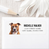 Staffordshire Bull Terrier Return Address Labels (Insitu)