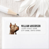 Staffordshire Bull Terrier Return Address Labels (Insitu)