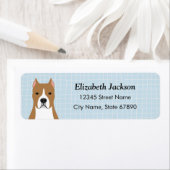 Staffordshire Bull Terrier Return Address Labels (Insitu)