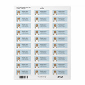 Staffordshire Bull Terrier Return Address Labels (Full Sheet)