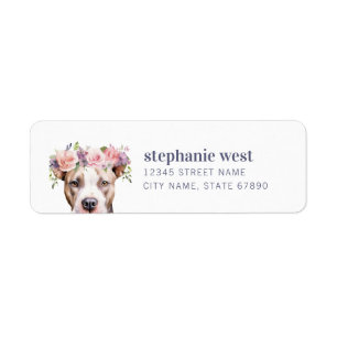 Staffordshire Bull Terrier Return Label