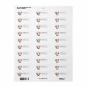 Staffordshire Bull Terrier Return Label (Full Sheet)