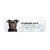 Staffordshire Bull Terrier Return Label (Voorkant)