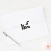 Staffordshire Bull Terrier Ronde Sticker (Envelop)