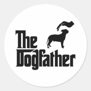 Staffordshire Bull Terrier Ronde Sticker