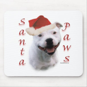 Staffordshire Bull Terrier Santa Paws Muismat