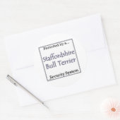 Staffordshire Bull Terrier Security Sticker (Envelop)