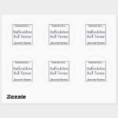 Staffordshire Bull Terrier Security Sticker (Vel)