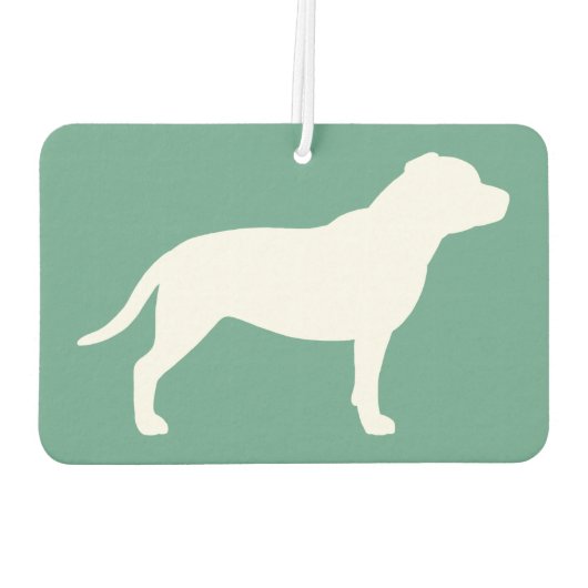 Staffordshire Bull Terrier Silhouette Luchtverfrisser (Achterkant)