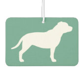 Staffordshire Bull Terrier Silhouette Luchtverfrisser (Voorkant)