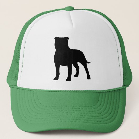 Staffordshire Bull Terrier Silhouette | Staffie Trucker Pet (Voorkant)