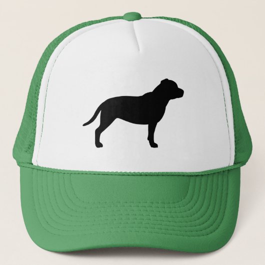Staffordshire Bull Terrier Silhouette Trucker Pet (Voorkant)