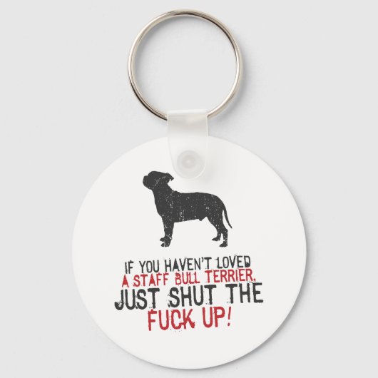 Staffordshire Bull Terrier Sleutelhanger (Voorkant)