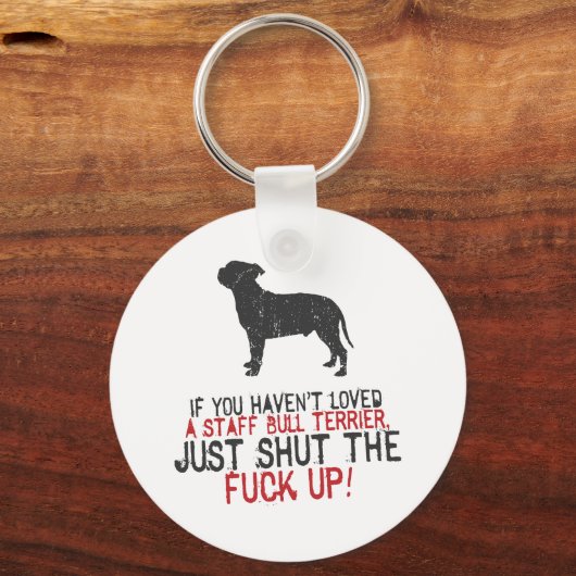 Staffordshire Bull Terrier Sleutelhanger (Voorkant)