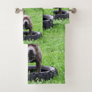 Staffordshire Bull Terrier speeltijd, Bad Handdoek