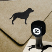Staffordshire Bull Terrier Staffy Dog Silhouette Rubberstempel