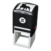 Staffordshire Bull Terrier Staffy Dog Silhouette Zelfinktende Stempel (Product)