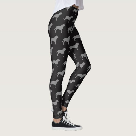 Staffordshire Bull Terrier Staffy Dog Silhouettes Leggings (Rechts)