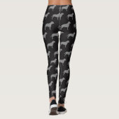 Staffordshire Bull Terrier Staffy Dog Silhouettes Leggings (Achterkant)