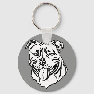 Staffordshire Bull Terrier STAFFY Sleutelhanger
