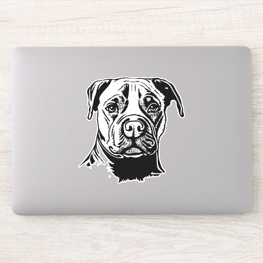Staffordshire Bull Terrier Sticker (Computer)