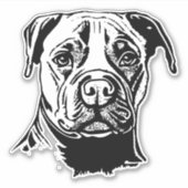 Staffordshire Bull Terrier Sticker (Voorkant)