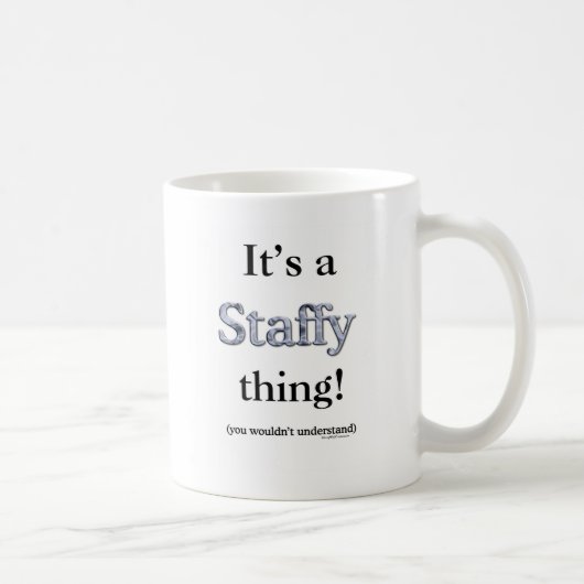 Staffordshire Bull Terrier Thing Koffiemok (Rechts)