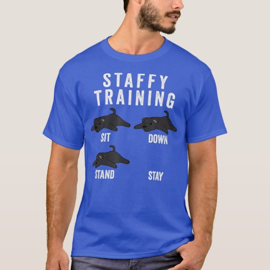Staffordshire Bull Terrier Training Dog T-shirt (Voorkant)