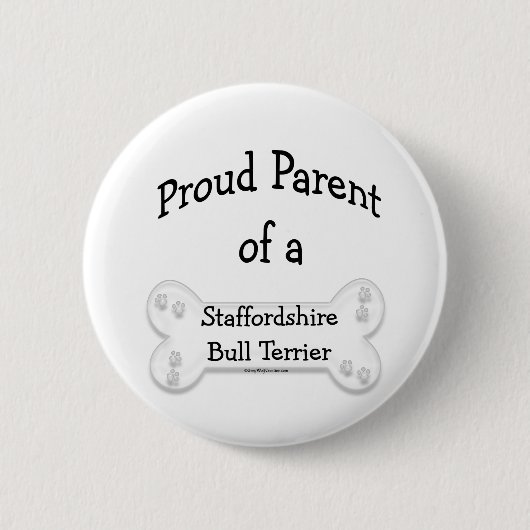 Staffordshire Bull Terrier Trots P... - Button (Voorkant)