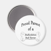 Staffordshire Bull Terrier Trots P... - Magneet (Voorkant / Achterkant)